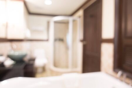 Abstract blur bathroom interior for backgroundの写真素材