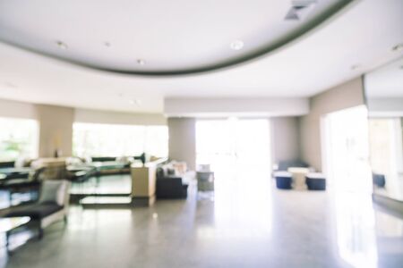 Abstract blur hotel lobby room interior for background - Vintage light Filterの写真素材
