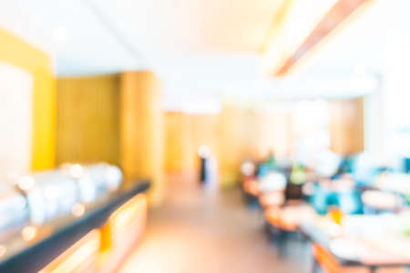Abstract blur restaurant interior for backgroundの写真素材