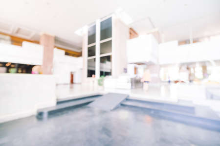 Abstract blur hotel lobby room interior for background - Vintage light Filterの写真素材