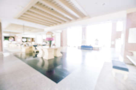 Abstract blur hotel lobby room interior for background - Vintage light Filterの写真素材