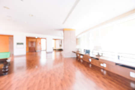 Abstract blur hotel lobby room interior for background - Vintage light Filterの写真素材