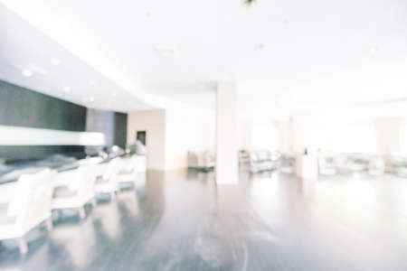 Abstract blur hotel lobby room interior for background - Vintage light Filterの写真素材