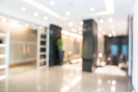 Abstract blur hotel lobby interior for backgroundの写真素材