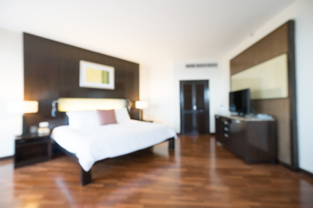 Abstract blur bedroom interior for backgroundの写真素材