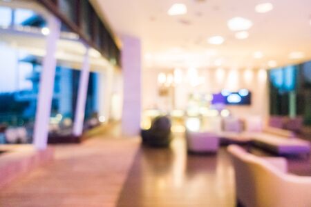 Abstract blur beautiful luxury hotel lobby interior for background