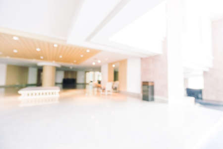 Abstract blur hotel lobby room interior for background - Vintage light Filter