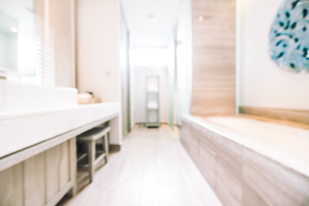 Abstract blur bathroom and toilet interior for background - Vintage light Filterの写真素材