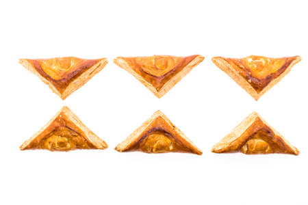Chicken pie isolated on white background