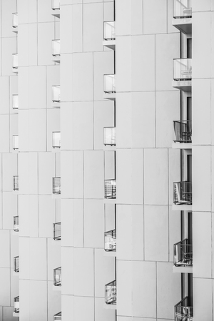 Window building pattern textures for background - Black and White Processing styleの写真素材