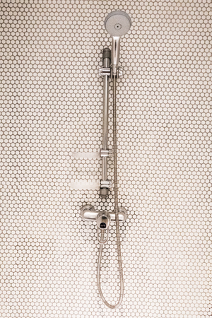 Beautiful luxury white Bathroom and toilet interiorの写真素材