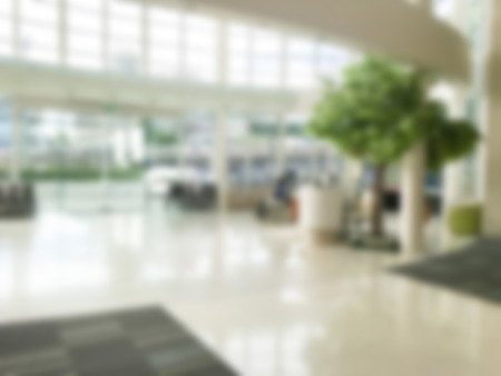 Abstract blur hospital interior for backgroundの写真素材