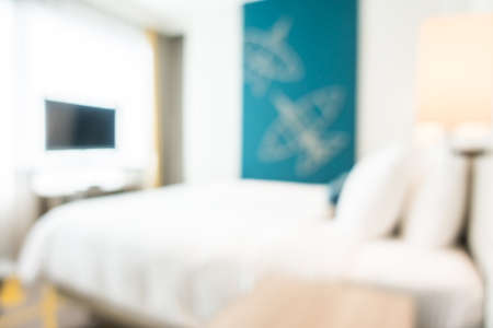 Abstract blur bedroom interior for backgroundの写真素材