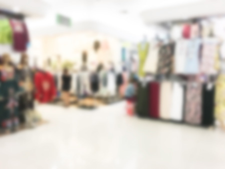 Abstract blur luxury shopping mall interior for backgroundの写真素材