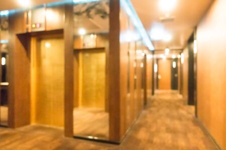 Abstract blur hotel lobby interior for backgroundの写真素材