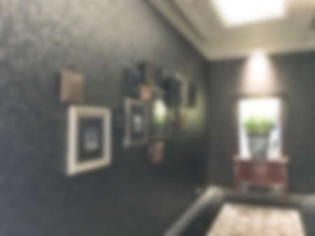 Abstract blur hotel interior for background