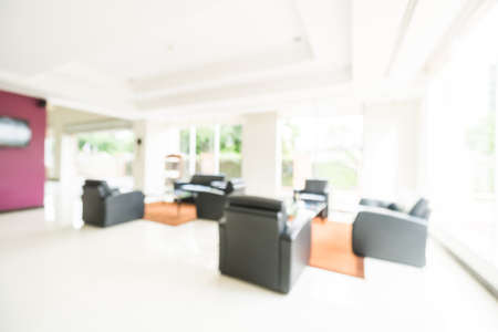 Abstract blur hotel lobby interior for backgroundの写真素材