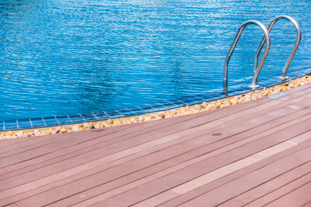 Stair around swimming pool in hotel resortのeditorial素材