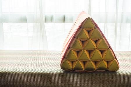 Colorful Pillow on sofa decoration in living room interiorの写真素材