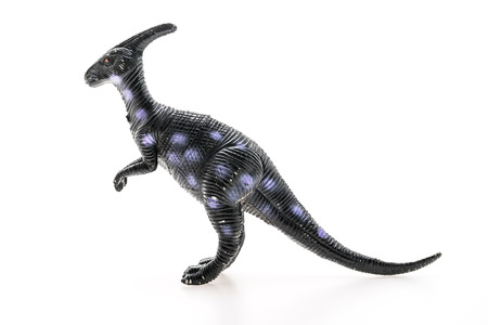 Dinosaur toy model isolated on white backgroundの写真素材