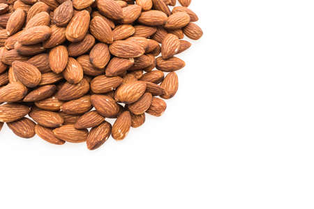 Almond isolated on white backgroundの写真素材