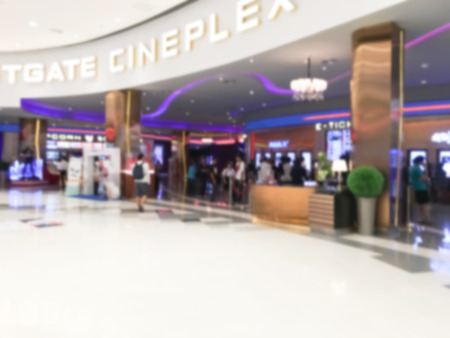 Abstract blur shopping mall interior and retail store for backgroundの写真素材