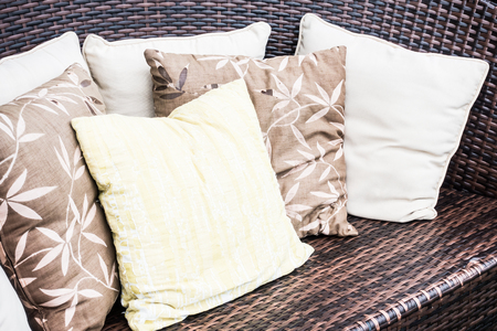 Pillow on sofa decoration interior