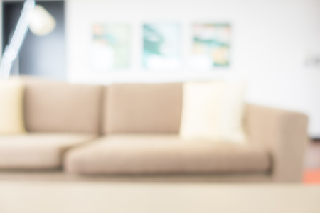 Abstract blur living room interior for backgroundの写真素材