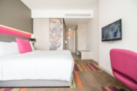 Abstract blur bedroom interior for backgroundの写真素材