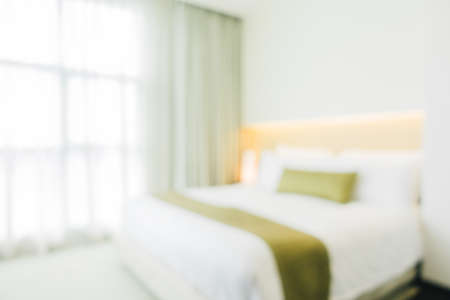 Abstact blur bedroom interior for backgroundの写真素材