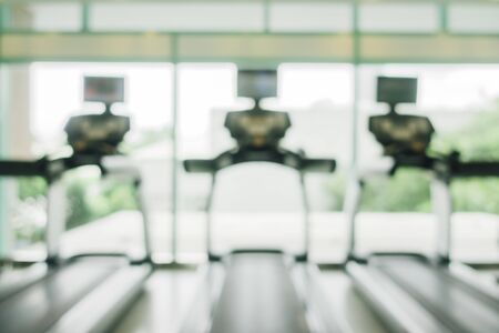 Abstract blur gym and fitness room interior for backgroundの写真素材