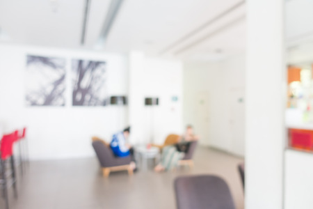 Abstract blur luxury hotel lobby interior for backgroundの写真素材