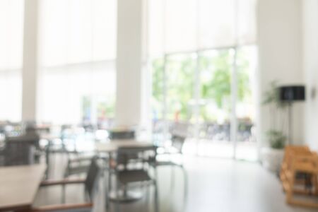 Abstract blur restaurant interior for backgroundの写真素材