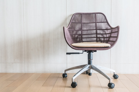 Modern office chair decoration interior of room with copy spaceの写真素材