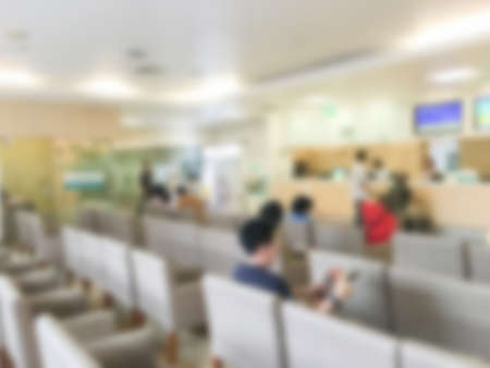 Abstract blur hospital and clinic interior for backgroundの写真素材