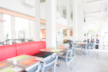 Abstract blur restaurant interior for backgroundの写真素材