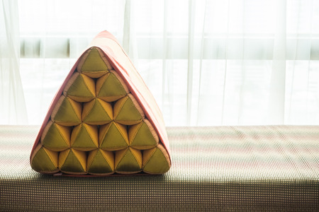 Colorful Pillow on sofa decoration in living room interiorの写真素材