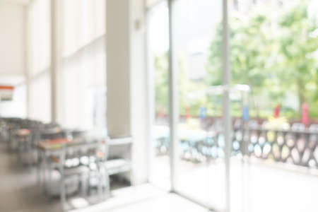 Abstract blur restaurant interior for background