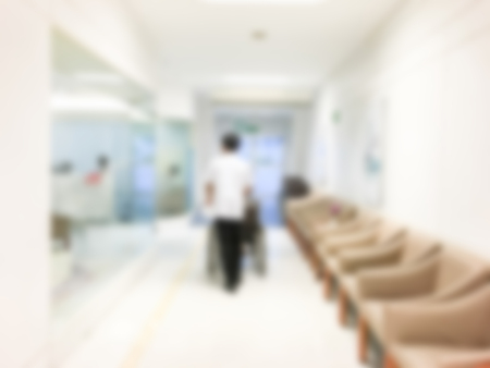 Abstract blur hospital and clinic interior for backgroundの写真素材