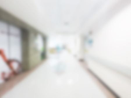 Abstract blur hospital interior for backgroundの写真素材