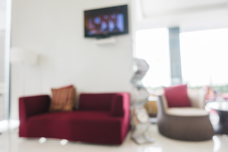 Abstract blur hotel lobby interior for backgroundの写真素材