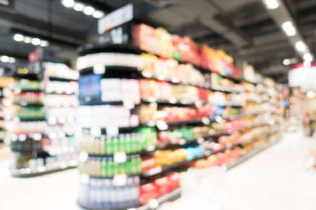 Abstract blur luxury retail and shopping mall interior for backgroundの写真素材