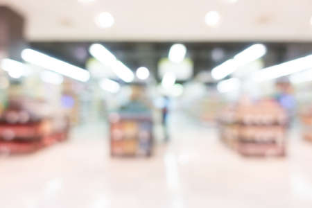 Abstract blur luxury retail and shopping mall interior for backgroundの写真素材