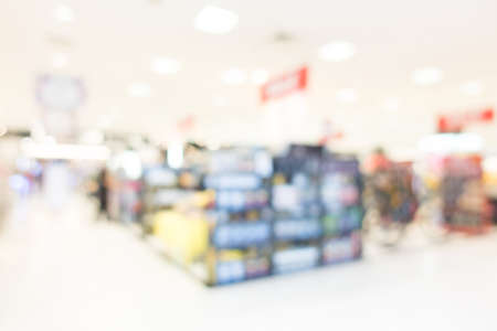Abstract blur luxury retail and shopping mall interior for backgroundの写真素材