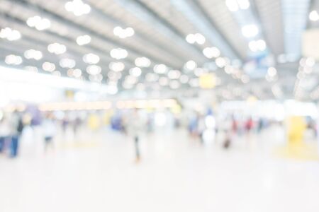 Abstract blur airport interior for backgroundの写真素材