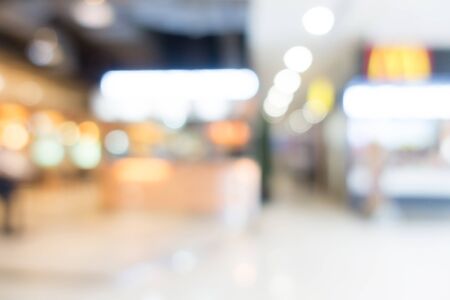 Abstract blur luxury retail and shopping mall interior for background