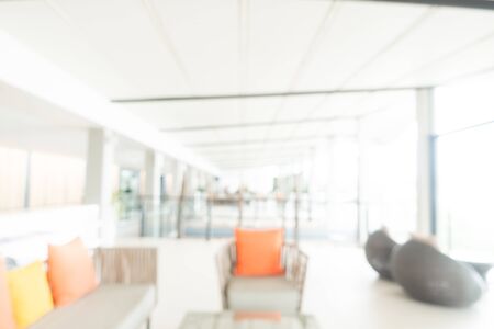 Abstract blur hotel lobby interior for backgroundの写真素材
