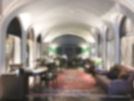 Abstract blur hotel interior for backgroundの写真素材