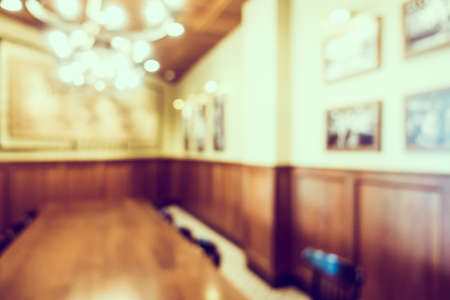 Abstract blur luxury coffee shop cafe interior for background