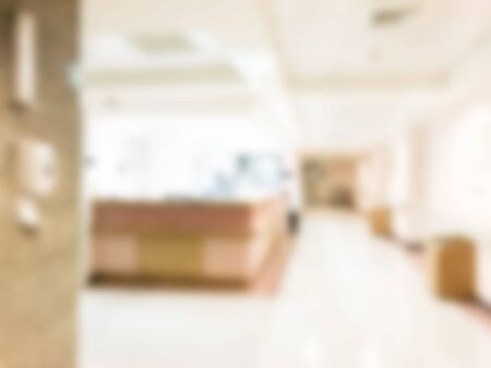 Abstract blur hospital interior for backgroundの写真素材